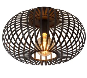 Lucide LED Plafondlamp MANUELA zwart - 1x E27 fitting