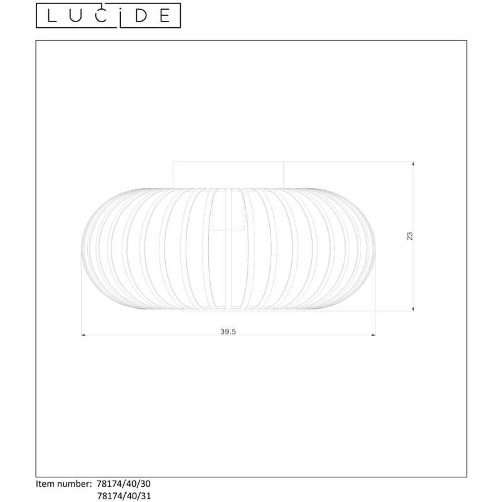 Lucide LED Plafondlamp MANUELA zwart - 1x E27 fitting