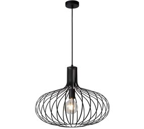 Lucide LED Hanglamp MANUELA zwart - 1x E27 fitting