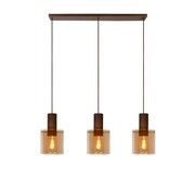 LED Hanglamp TOLEDO - E27 fitting - Amber - Koper
