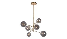 Lucide LED Hanglamp ALARA goud - 2W - 2700K - Fumé Lucide LED Hanglamp ALARA goud - 2W - 2700K - Fumé