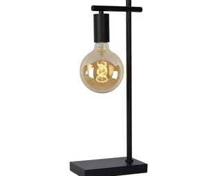 Lucide LED Tafellamp LEANNE zwart - 1x E27 fitting