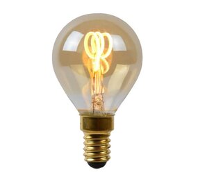 Lucide LED Filament lamp dimbaar - E14 P45 3W 2200K - Amber