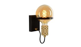 Lucide LED Wandlamp OTTELIEN zwart - 1x E27 fitting