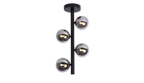 Lucide LED Plafondlamp TYCHO zwart - 4x G9 fitting - FumÃƒÂ©