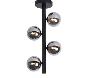 Lucide LED Plafondlamp TYCHO zwart - 4x G9 fitting - FumÃƒÂ©