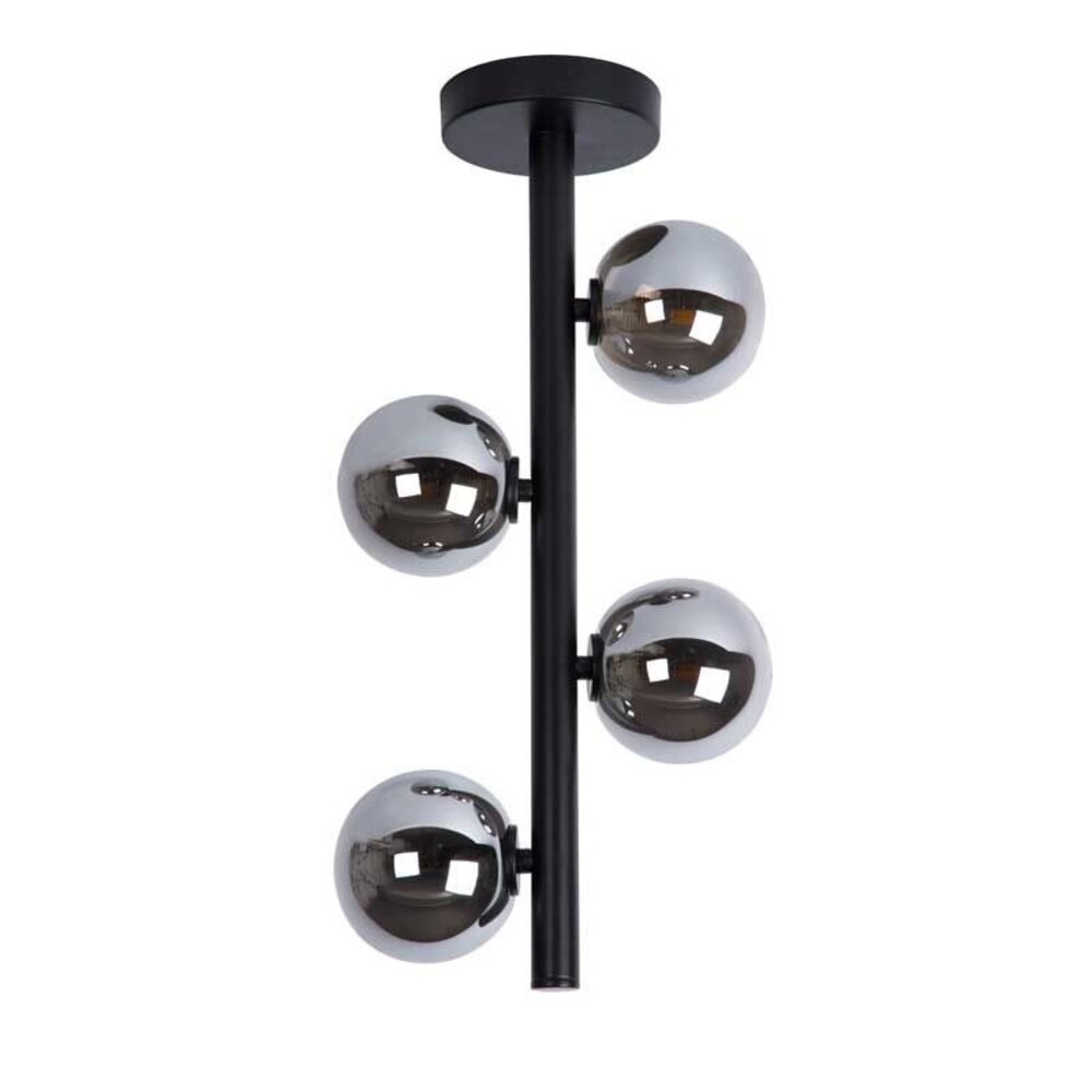 Lucide LED Plafondlamp TYCHO zwart - 4x G9 fitting - FumÃƒÂ©
