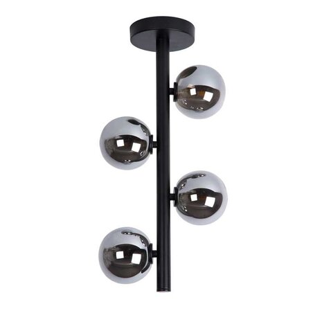 Lucide LED Plafondlamp TYCHO zwart - 4x G9 fitting - FumÃƒÂ©