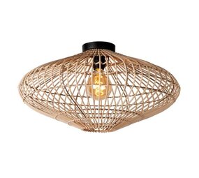 Lucide LED Plafondlamp MAGALI - 1x E27 fitting - Licht hout