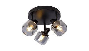 Lucide LED Plafondspot BJORN zwart - 3x E14 fitting - Fumé Lucide LED Plafondspot BJORN zwart - 3x E14 fitting - Fumé