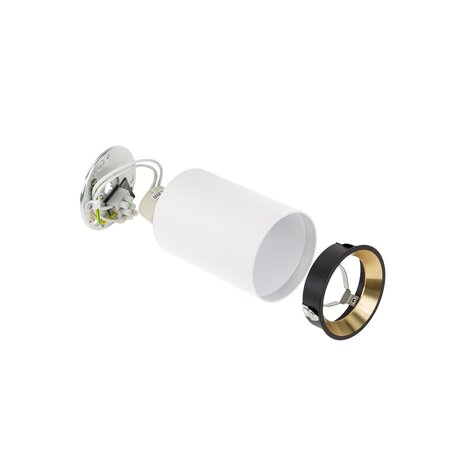 Spectrum LED plafondspot CHLOE MINI - 1x GU10 aansluiting - Wit/goud