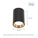 Spectrum voor de installateur LED plafondspot CHLOE MINI - 1x GU10 aansluiting - Zwart/goud