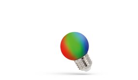 Spectrum LED lamp - E27 G45 1W - RGB veranderd automatisch van kleur