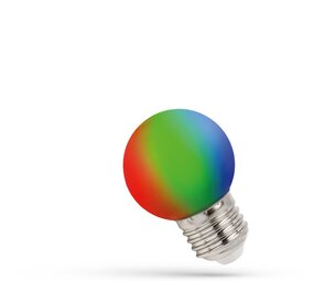 Spectrum voor de installateur LED lamp - E27 G45 1W - RGB veranderd automatisch van kleur