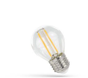 Spectrum voor de installateur LED Lamp G45 - E27 fitting - 1W 100l/m - Filament - 3000K warm wit licht