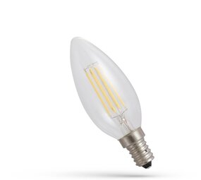 Spectrum voor de installateur LED Lamp C35 - E14 fitting - 4W Filament - 4000K helder wit licht