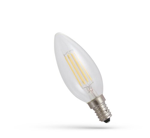 LED Lamp C35 - E14 fitting - 4W Filament - 4000K helder wit licht