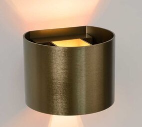 Lucide LED Wandlamp XIO koffie - 4W vervangt 40W - 2700K warm wit licht - dimbaar