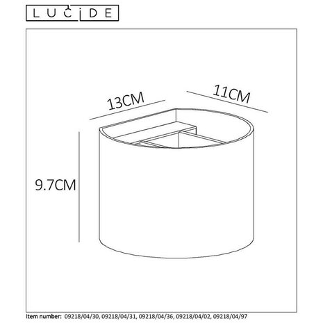 Lucide LED Wandlamp XIO koffie - 4W vervangt 40W - 2700K warm wit licht - dimbaar