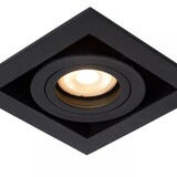 Lucide LED Inbouwspot Vierkant Armatuur - Modern Chimney Zwart  | GU10 Fitting - Geschikt voor Hue