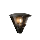 Lucide LED Wandlamp LIVIA zwart - 1x E27 fitting - IP44