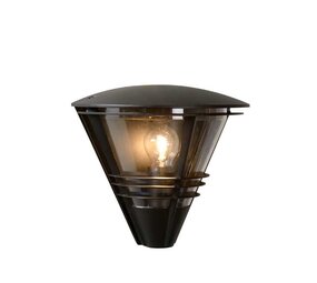Lucide LED Wandlamp LIVIA zwart - 1x E27 fitting - IP44