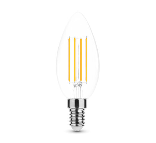 Modee Lighting LED Filament kaarslamp dimbaar - E14 C35 7W - 2700K warm wit licht