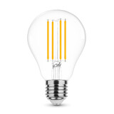 LED Filament lamp dimbaar - E27 A60 8W - 4000K helder wit licht LED Filament lamp dimbaar - E27 A60 8W - 4000K helder wit licht