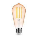 LED Filament lamp - E27 ST58 4W - 1800K zeer warm wit licht