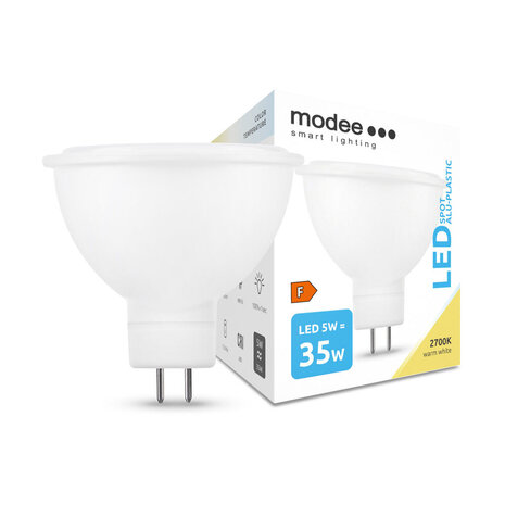 LED spot GU5.3 - 5W vervangt 35W - 2700K warm wit licht