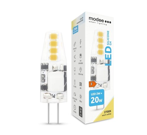 Modee Lighting LED G4 - 2W 180lm - 2700K warm wit licht - 12V