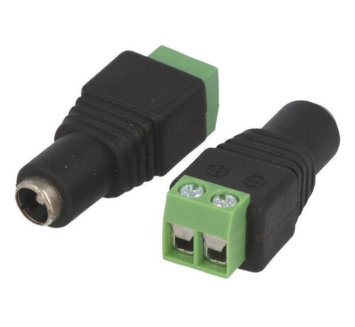 LED lineÂ® DC connector Female met aansluitdoos, DC maat: 2,1x5,5mm