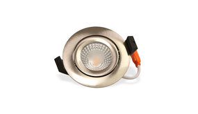 LCB LED Europe LED Inbouwspot IP65 - RVS Zilver 82mm - 5W 500LM - 2700K 827 Warm Wit | Zaagmaat 75mm - Triac Dimbaar | 230v LCB LED Europe LED Inbouwspot IP65 - RVS Zilver 82mm - 5W 500LM - 2700K 827 Warm Wit | Zaagmaat 75mm - Triac Dimbaar | 230v