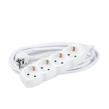 Stekkerdoos 4-voudig - Wit - Lengte snoer optioneel Stekkerdoos 4-voudig - Wit - Lengte snoer optioneel