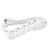 Stekkerdoos 5-voudig - Wit - Lengte snoer optioneel Stekkerdoos 5-voudig - Wit - Lengte snoer optioneel