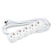 Stekkerdoos 5-voudig - Wit - Lengte snoer optioneel Stekkerdoos 5-voudig - Wit - Lengte snoer optioneel