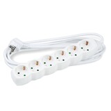 Stekkerdoos 6-voudig - Wit - Lengte snoer optioneel Stekkerdoos 6-voudig - Wit - Lengte snoer optioneel