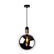 Lucide LED Hanglamp Eettafel - JULIUS ZWART / GOUD - 20cm | E27 fitting - Glas Zwart Smoked / Fume Lucide LED Hanglamp Eettafel - JULIUS ZWART / GOUD - 20cm | E27 fitting - Glas Zwart Smoked / Fume