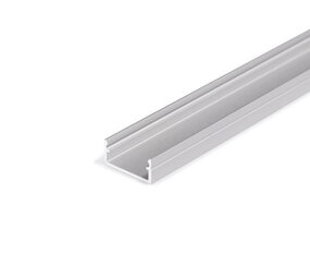 LCB LED Europe  U-profiel - Plat - Aluminium | 2 Meter - Binnenmaat 2000 x 12 x 9MM - Buitenmaat 2000 x 16 x 10MM