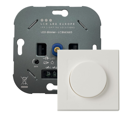 LED Dimmer 5-150W - Universeel Fase afsnijding - Compleet