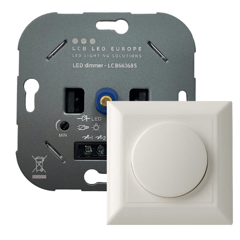 LCB LED Europe  LED Dimmer 5-150W - Universeel Fase afsnijding - Compleet