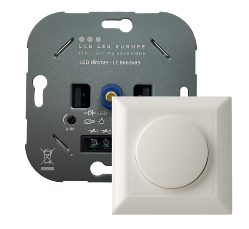 LED Dimmer 5-150W - Universeel Fase afsnijding - Compleet