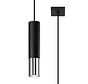 LED Hanglamp zwart chrome LOOPEZ - 1 x GU10 aansluiting