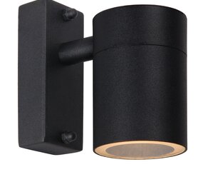 Lucide ARNE-LED - Wandspot Buiten - Â¯ 6,3 cm - LED - GU10 - 1x5W 2700K - IP44 - Zwart