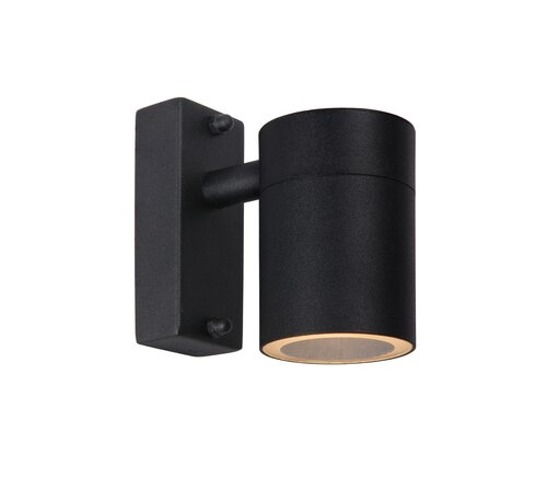 ARNE-LED - Wandspot Buiten - ¯ 6,3 cm - LED - GU10 - 1x5W 2700K - IP44 - Zwart