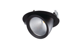 Kanlux LED Downlight Kantelbaar - Banaanspot Mat Zwart - 23W 2530Lm  - 4000K Koel Wit  |  3 jaar garantie Kanlux LED Downlight Kantelbaar - Banaanspot Mat Zwart - 23W 2530Lm  - 4000K Koel Wit  |  3 jaar garantie