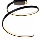 Lucide LED plafonnire MAXENCE - 35cm - 24W - 3000K - 3-stap dimbaar - Zwart