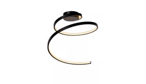 Lucide LED plafonnire MAXENCE - 35cm - 24W - 3000K - 3-stap dimbaar - Zwart