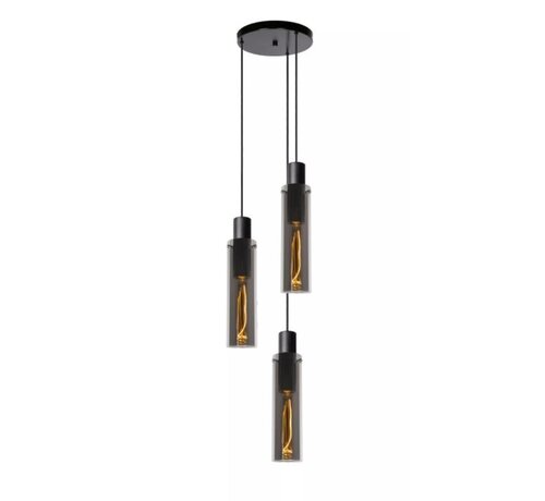 LED Hanglamp - ORLANDO - ¯ 32 cm - 3xE27 - Fumé