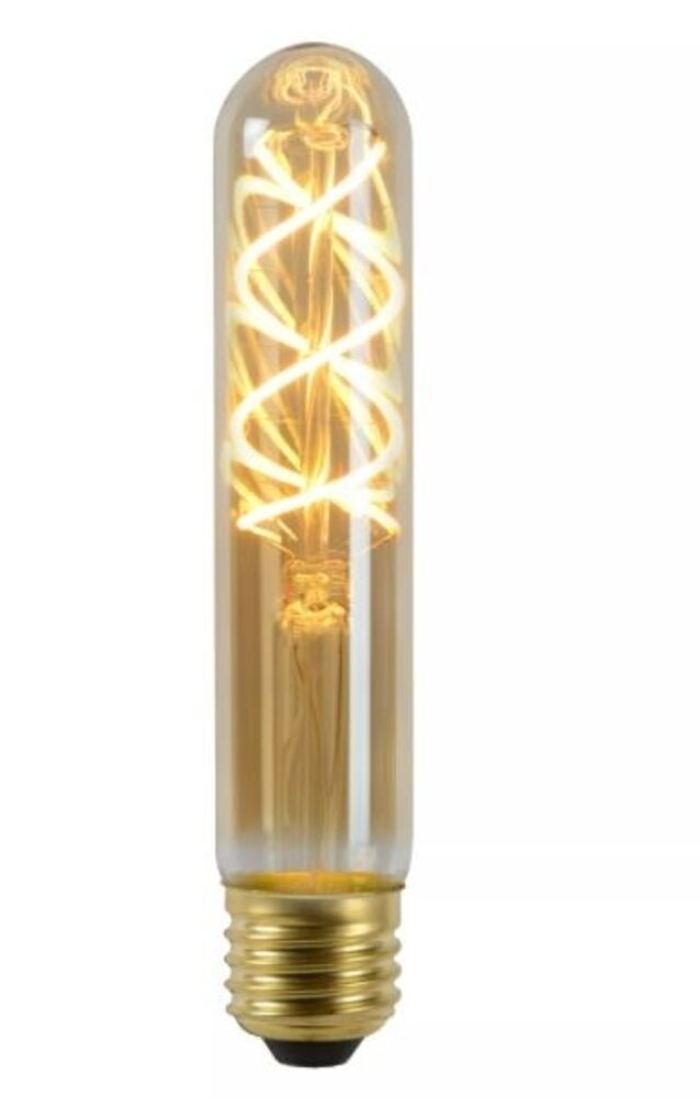 Lucide LED filament dimbaar  lamp - E27 T32 - 4,9W 2200K Amber - 15CM Lucide LED filament dimbaar  lamp - E27 T32 - 4,9W 2200K Amber - 15CM